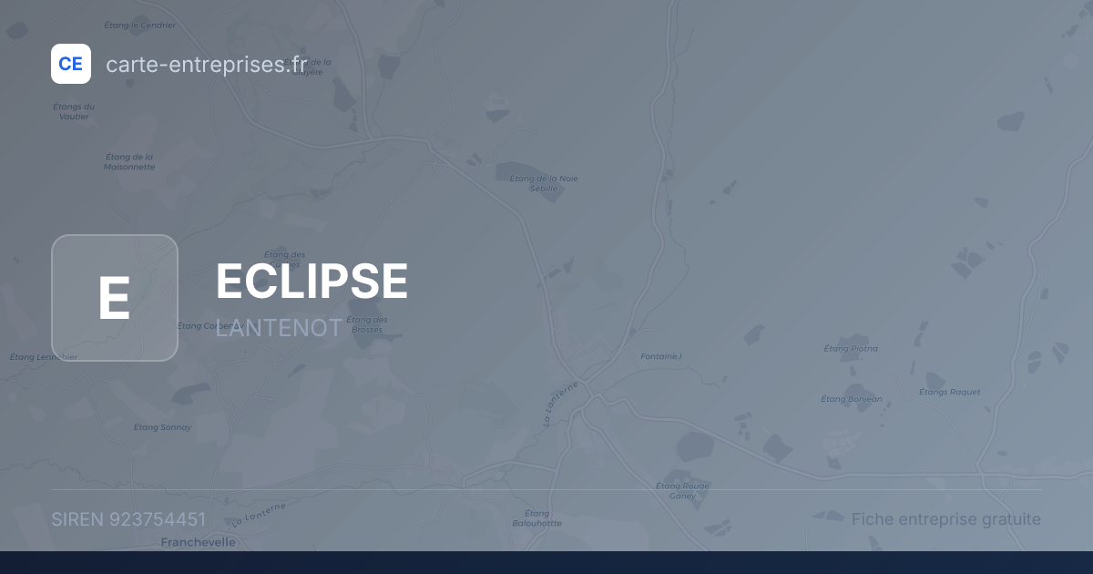 ECLIPSE — 923754451 — fiche entreprise