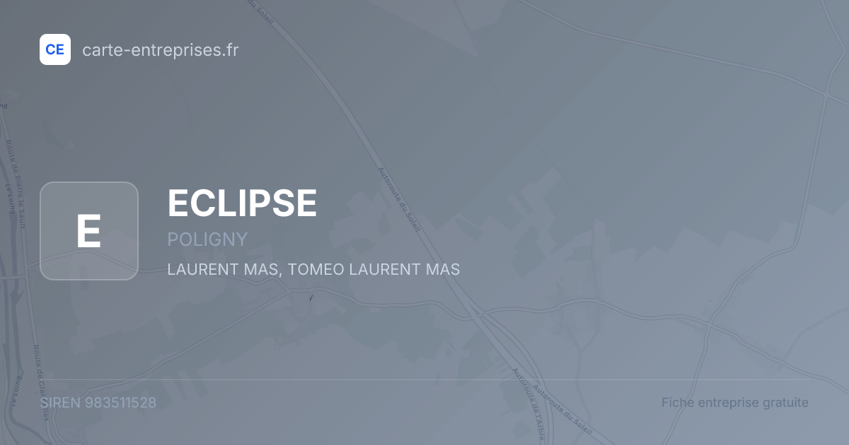 ECLIPSE — 983511528 — fiche entreprise