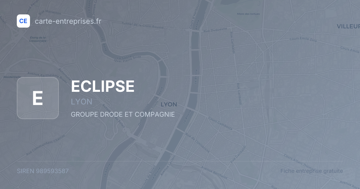 ECLIPSE — 989593587 — fiche entreprise