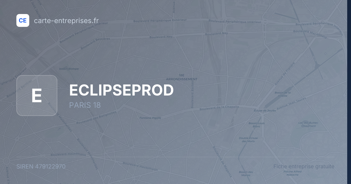 ECLIPSEPROD — 479122970 — fiche entreprise