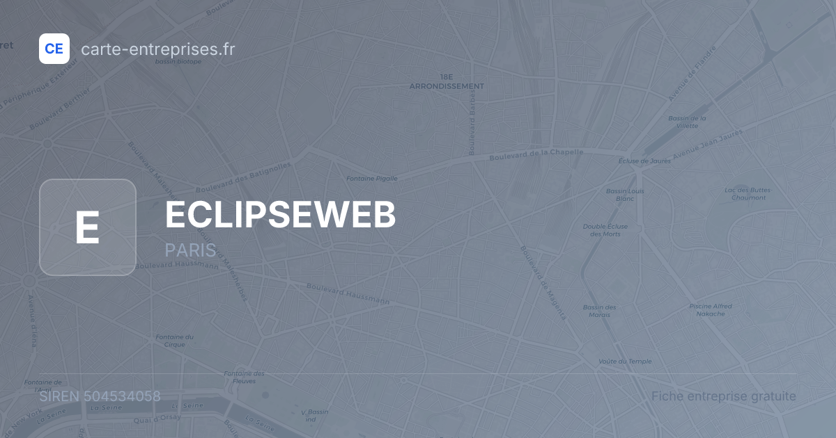 ECLIPSEWEB — 504534058 — fiche entreprise