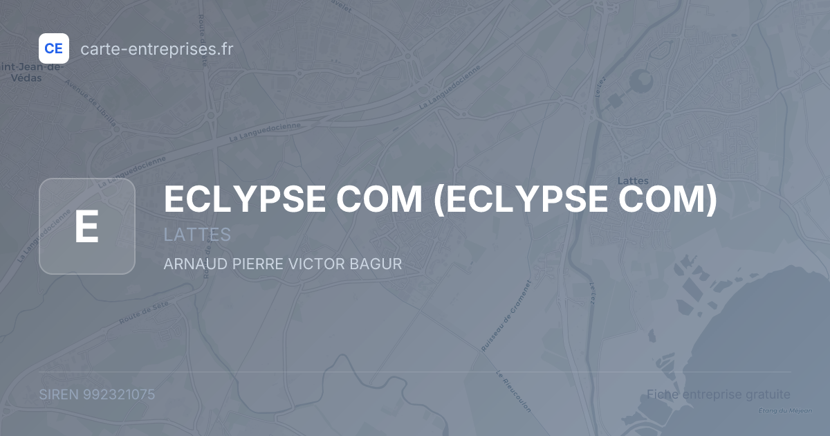 ECLYPSE COM — 992321075 — fiche entreprise