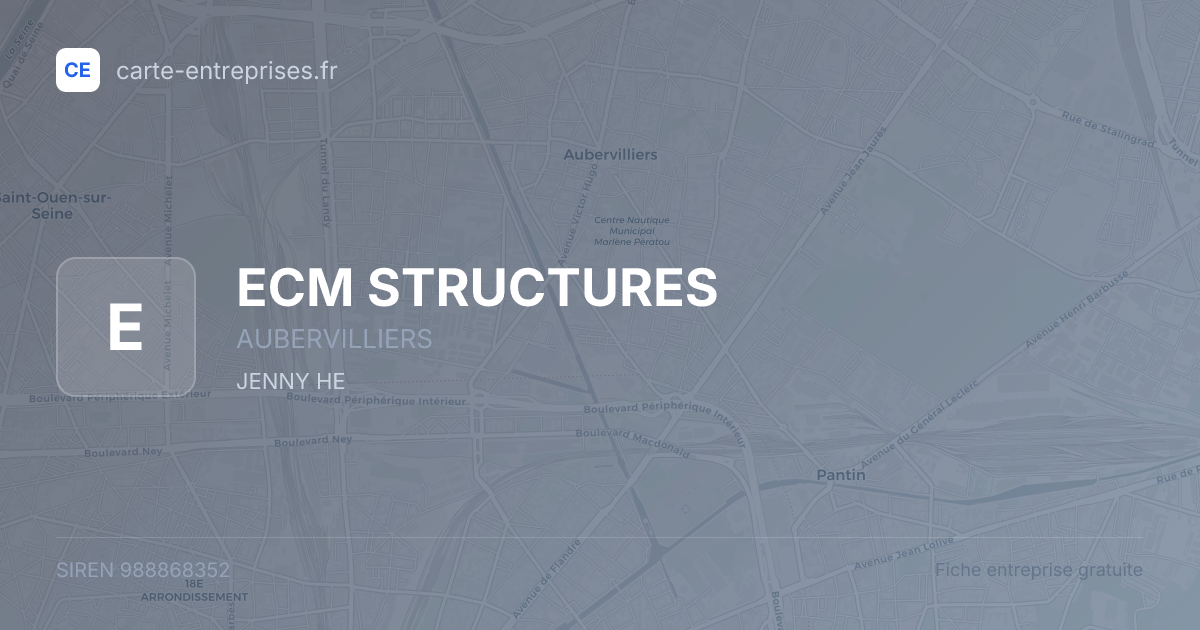 ECM STRUCTURES — 988868352 — fiche entreprise