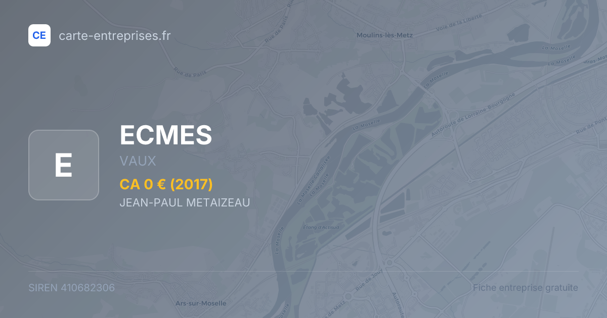 ECMES — 410682306 — fiche entreprise