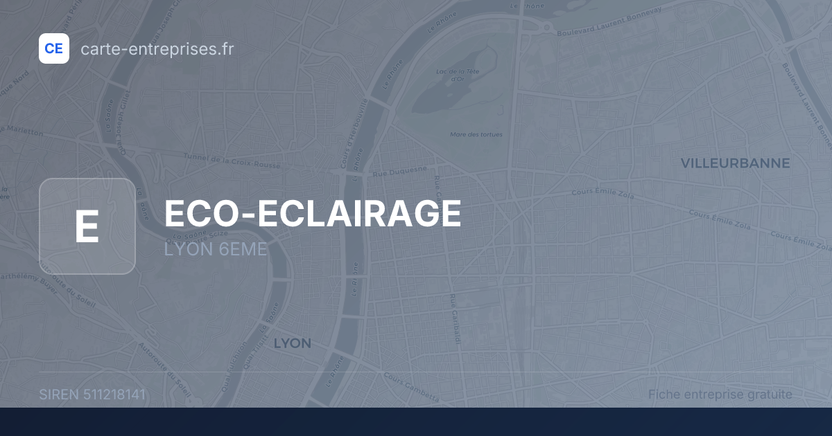 ECO-ECLAIRAGE — 511218141 — fiche entreprise