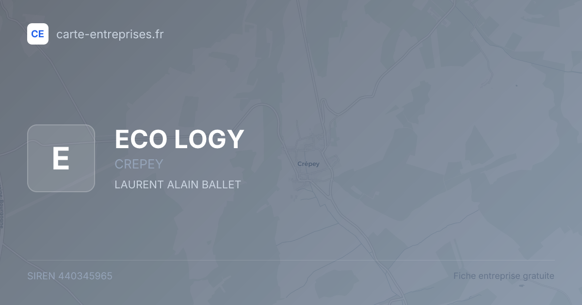 ECO LOGY — 440345965 — fiche entreprise