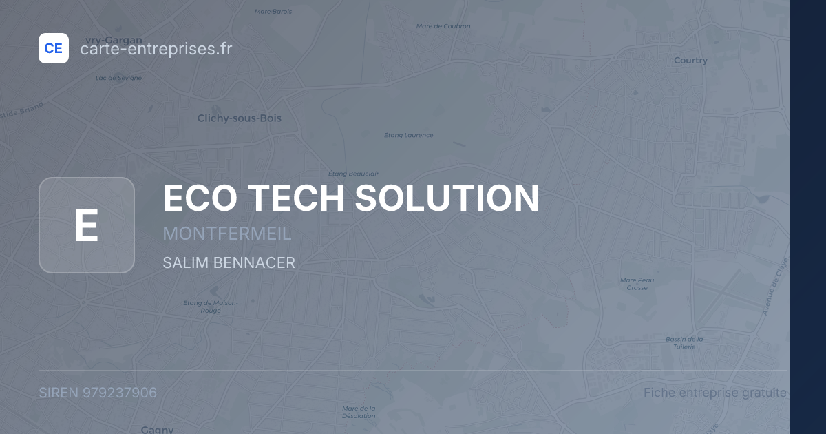 ECO TECH SOLUTION — 979237906 — fiche entreprise