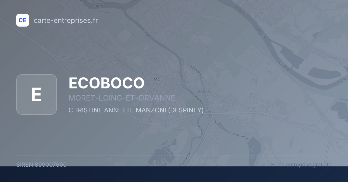 ECOBOCO — 899007660 — fiche entreprise