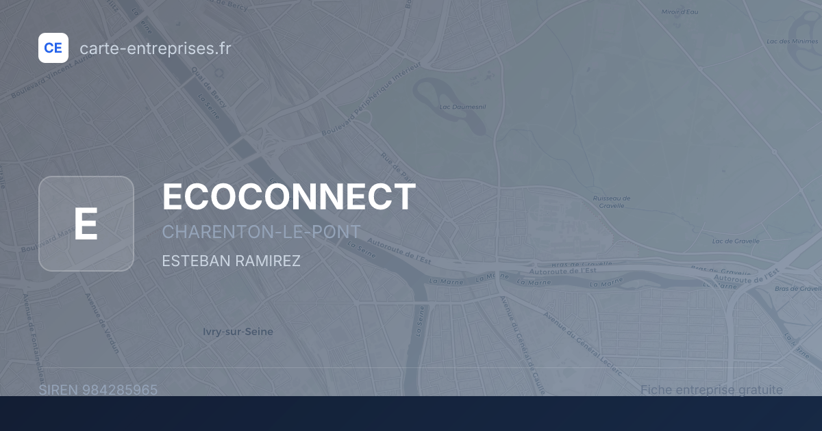 ECOCONNECT — 984285965 — fiche entreprise