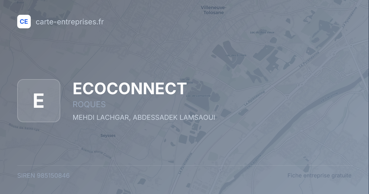 ECOCONNECT — 985150846 — fiche entreprise