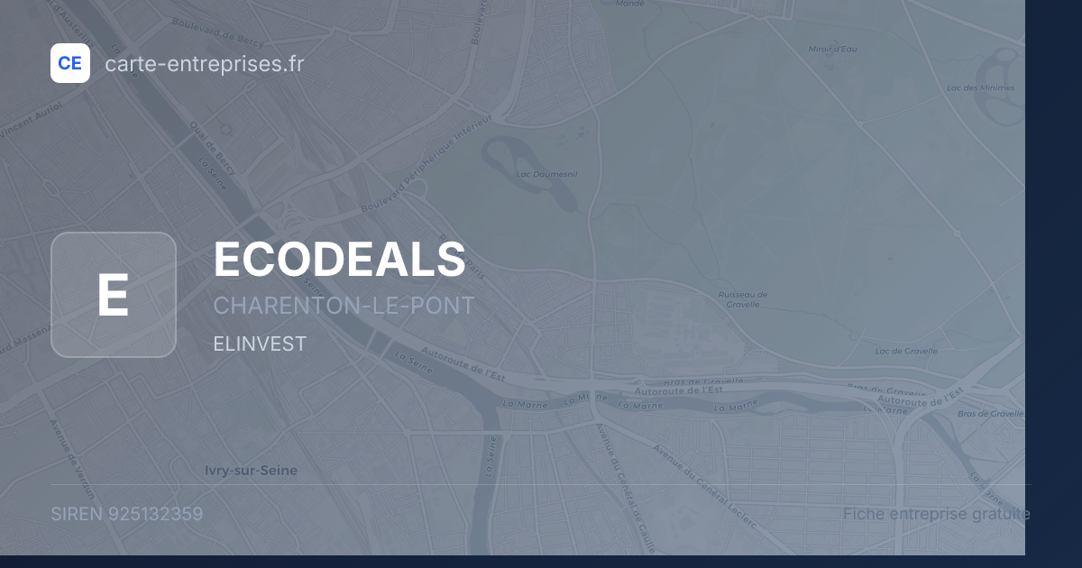 ECODEALS — 925132359 — fiche entreprise