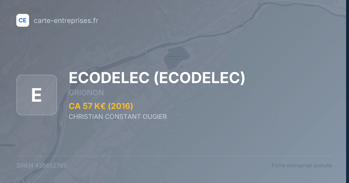 ECODELEC — 439652785 — fiche entreprise
