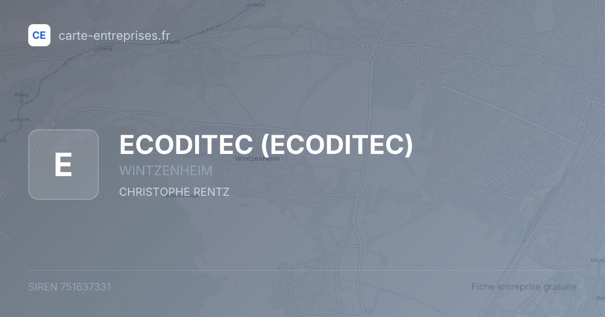 ECODITEC — 751637331 — fiche entreprise