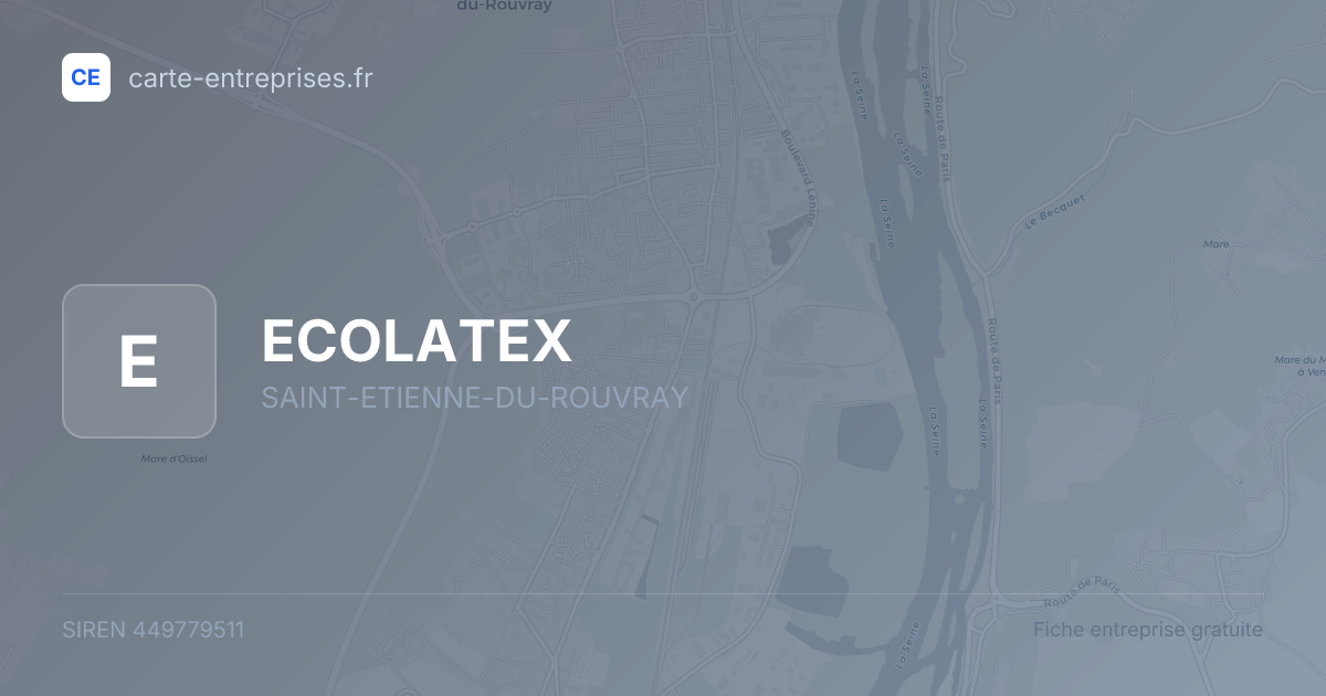 ECOLATEX — 449779511 — fiche entreprise