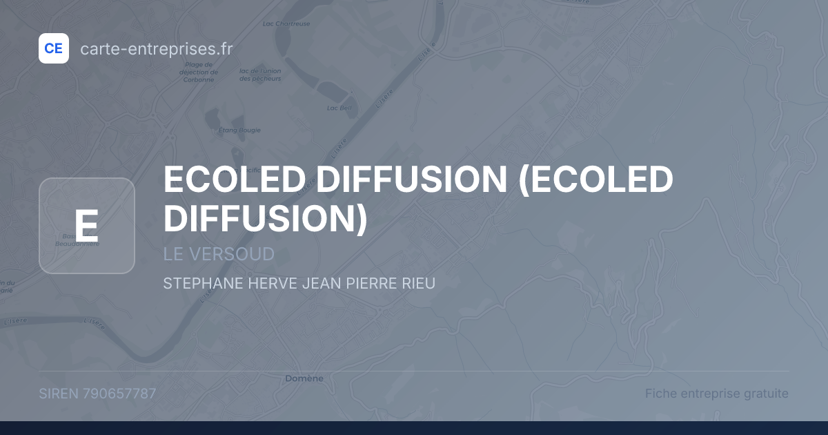 ECOLED DIFFUSION — 790657787 — fiche entreprise