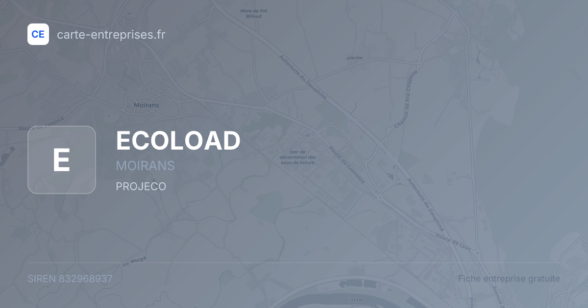 ECOLOAD — 832968937 — fiche entreprise
