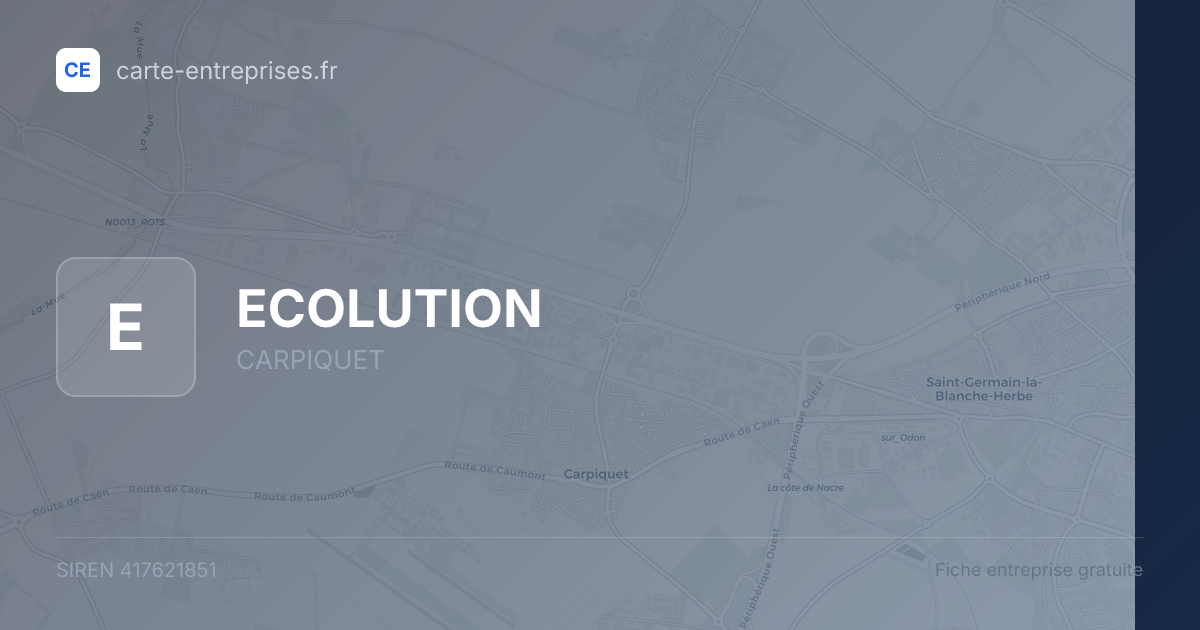 ECOLUTION — 417621851 — fiche entreprise