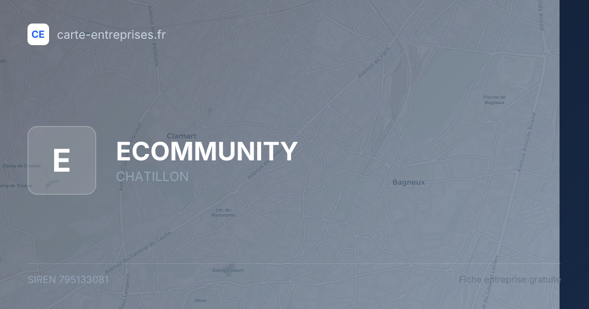ECOMMUNITY — 795133081 — fiche entreprise