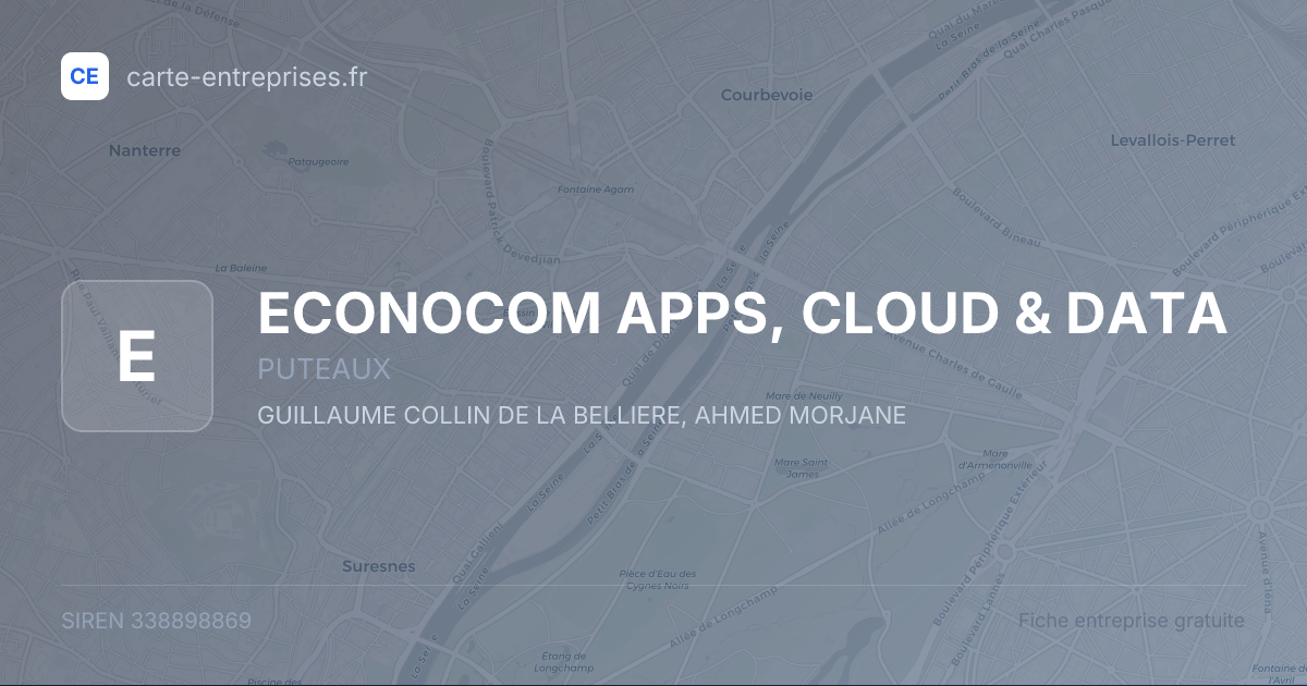 ECONOCOM APPS, CLOUD & DATA — 338898869 — fiche entreprise