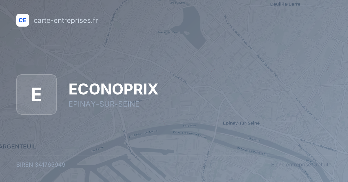 ECONOPRIX — 341765949 — fiche entreprise