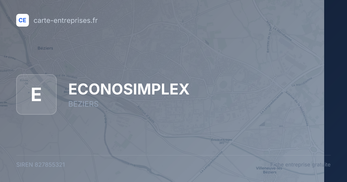 ECONOSIMPLEX — 827855321 — fiche entreprise