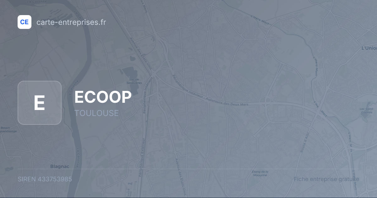 ECOOP — 433753985 — fiche entreprise