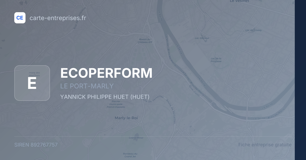 ECOPERFORM — 892767757 — fiche entreprise