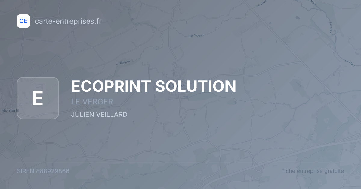 ECOPRINT SOLUTION — 888929866 — fiche entreprise