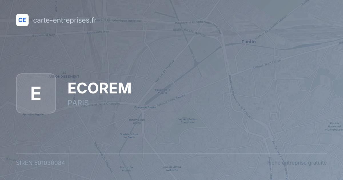 ECOREM — 501030084 — fiche entreprise