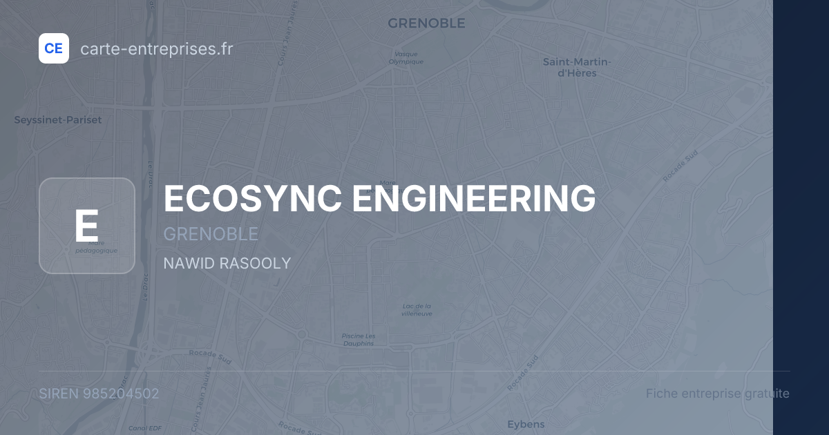ECOSYNC ENGINEERING — 985204502 — fiche entreprise