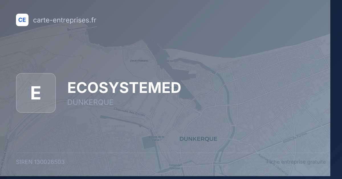 ECOSYSTEMED — 130026503 — fiche entreprise