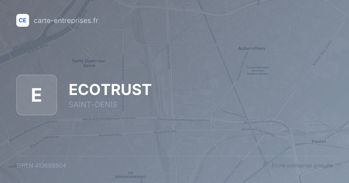 ECOTRUST — 413698804 — fiche entreprise