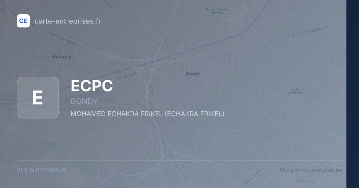 ECPC — 844168575 — fiche entreprise