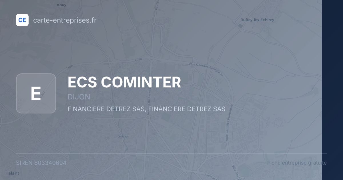 ECS COMINTER — 803340694 — fiche entreprise