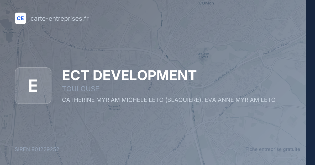 ECT DEVELOPMENT — 901229252 — fiche entreprise
