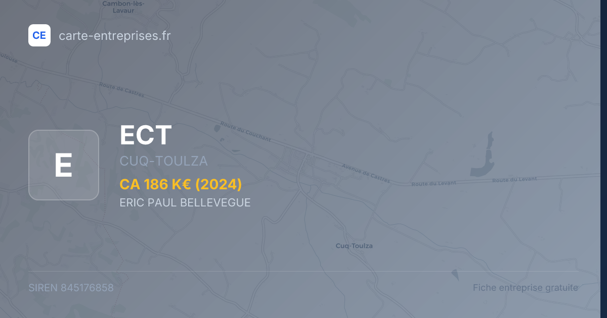 ECT — 845176858 — fiche entreprise