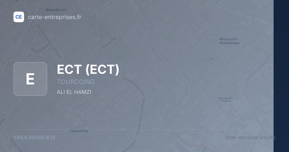 ECT — 989867635 — fiche entreprise