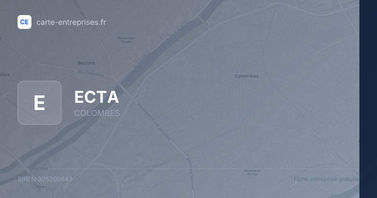 ECTA — 305205643 — fiche entreprise