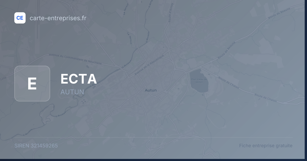 ECTA — 321459265 — fiche entreprise