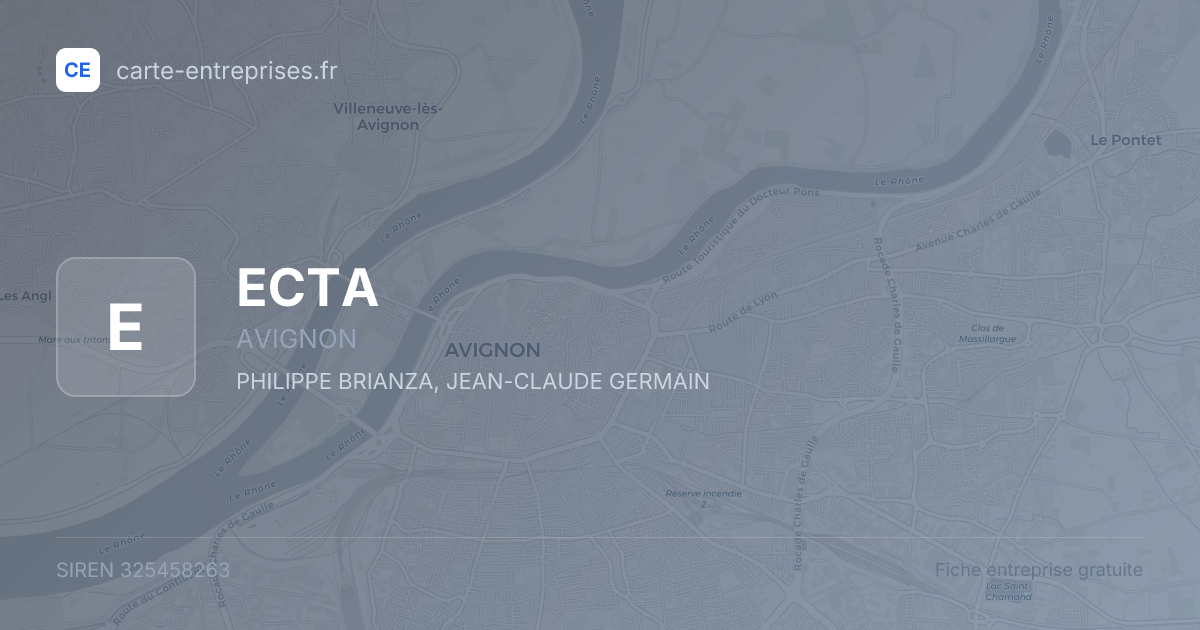 ECTA — 325458263 — fiche entreprise