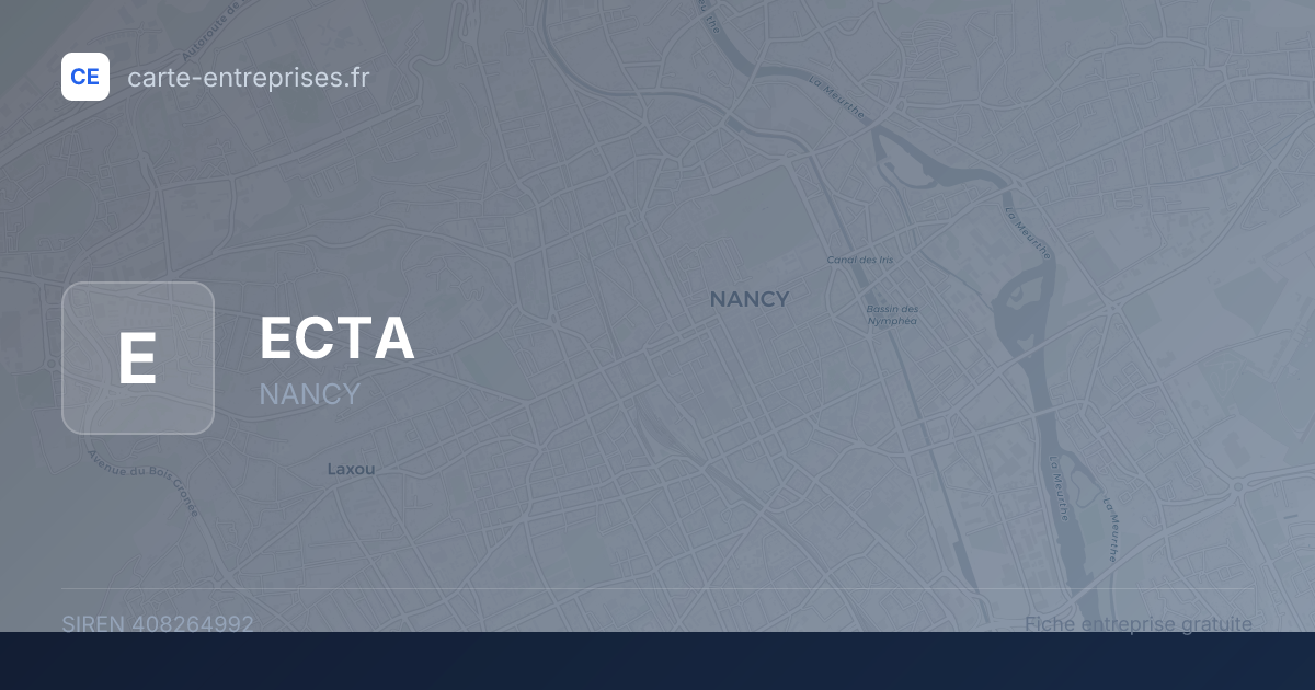 ECTA — 408264992 — fiche entreprise