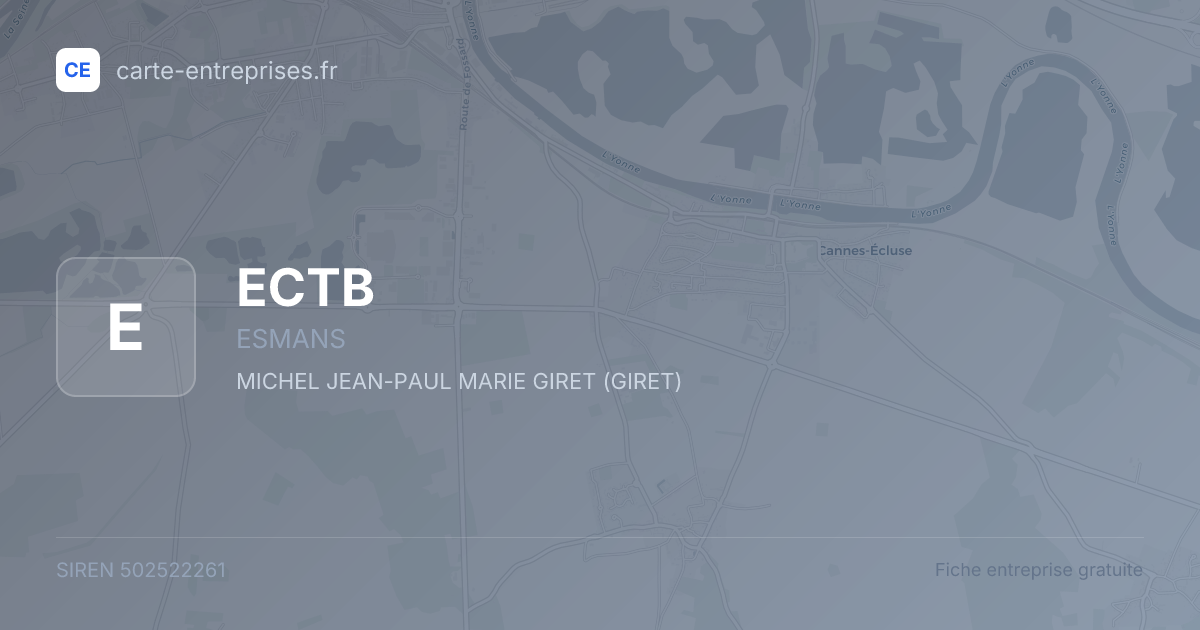 ECTB — 502522261 — fiche entreprise