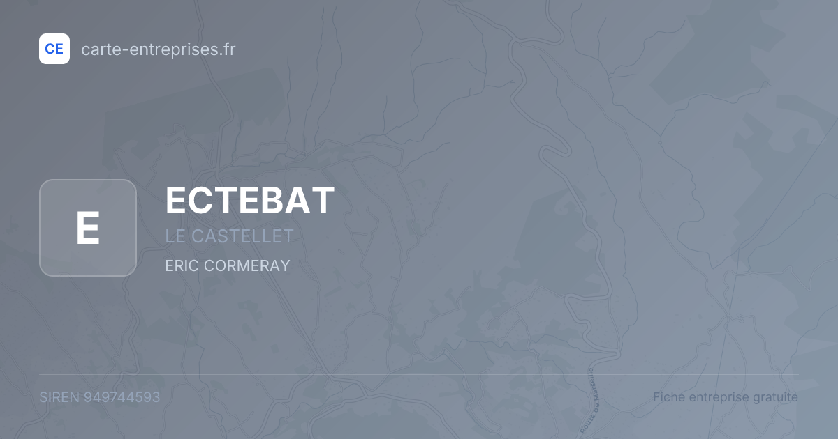 ECTEBAT — 949744593 — fiche entreprise