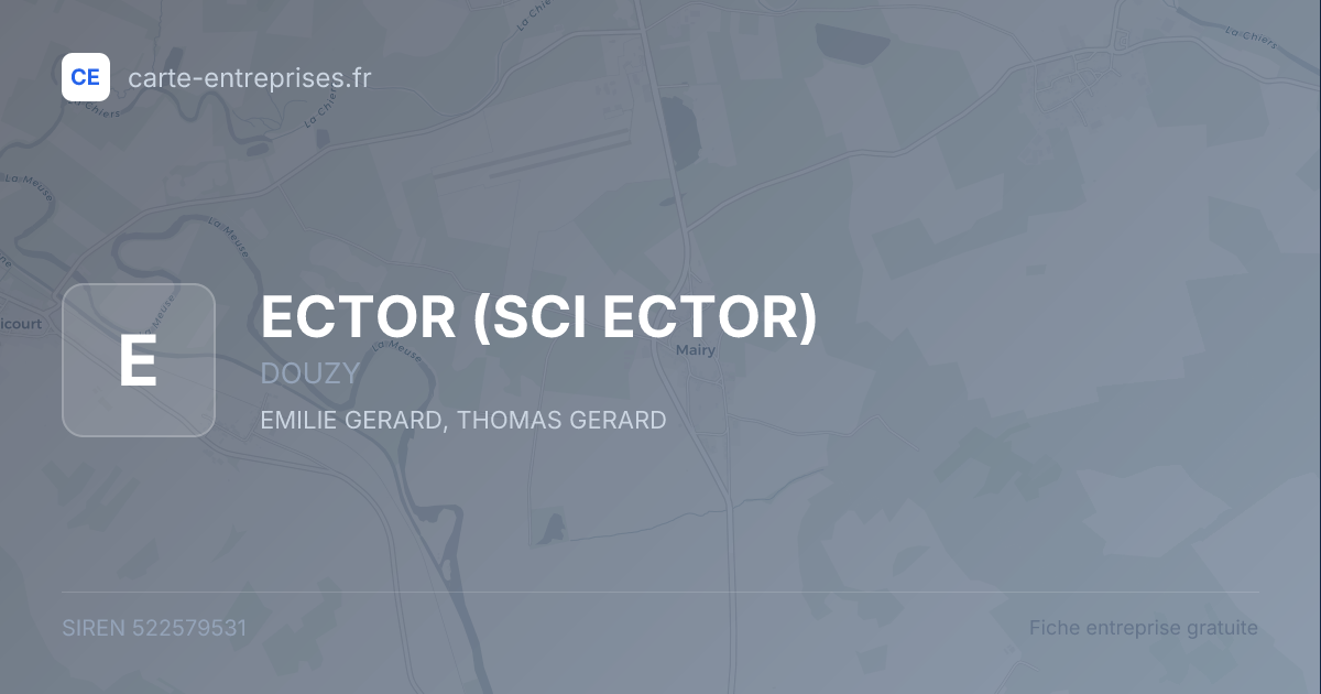 ECTOR (SCI ECTOR) — 522579531 — fiche entreprise
