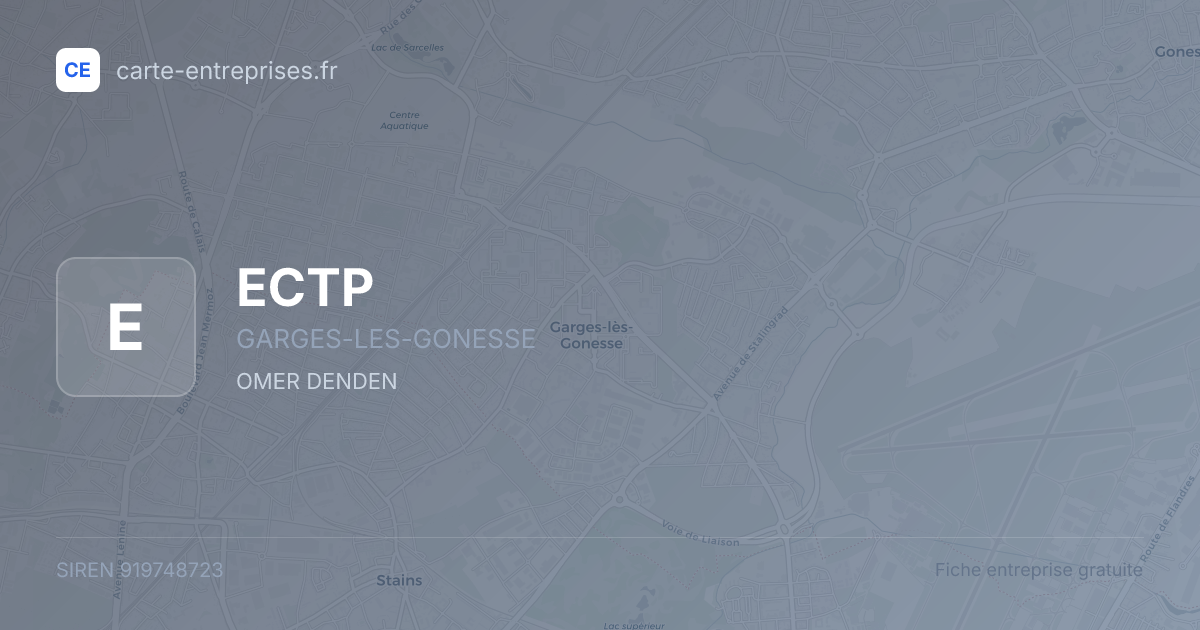 ECTP — 919748723 — fiche entreprise