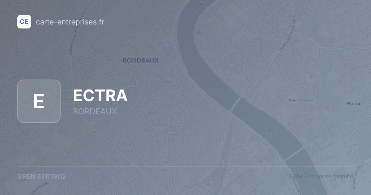 ECTRA — 331719112 — fiche entreprise