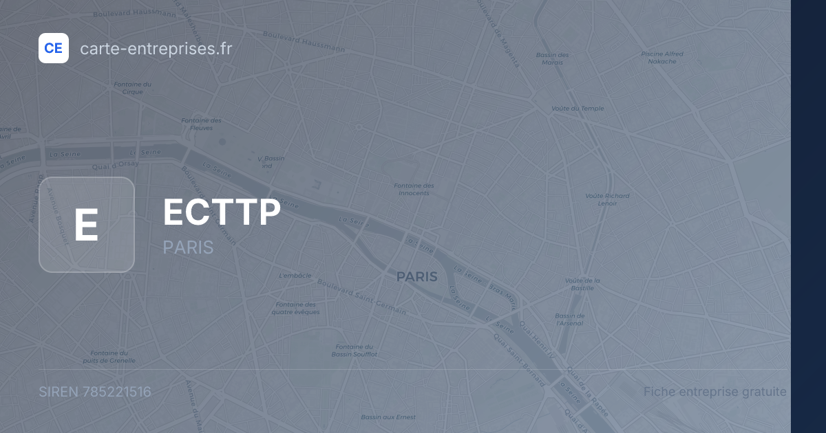 ECTTP — 785221516 — fiche entreprise