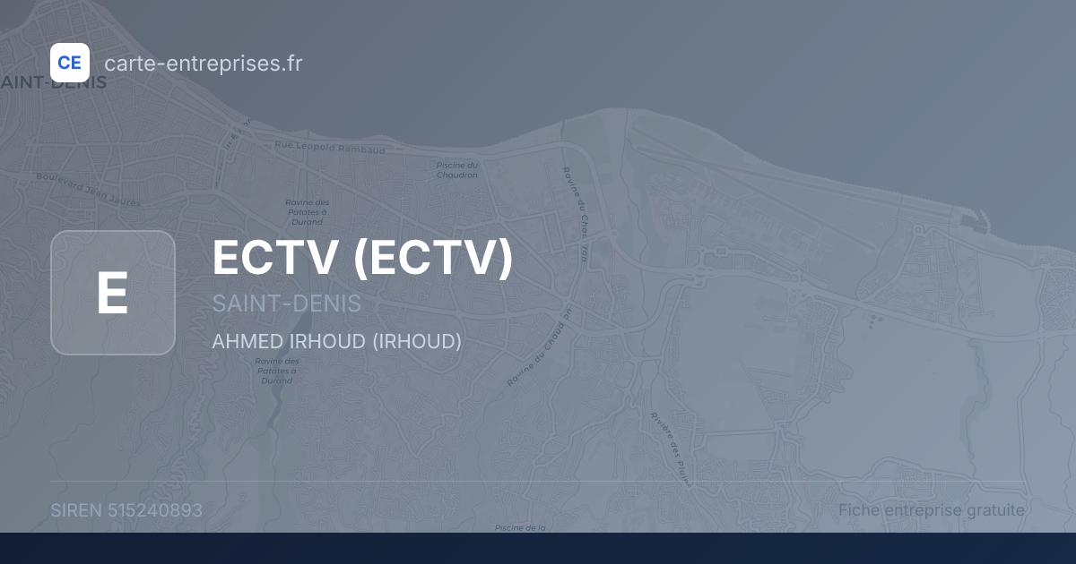 ECTV — 515240893 — fiche entreprise