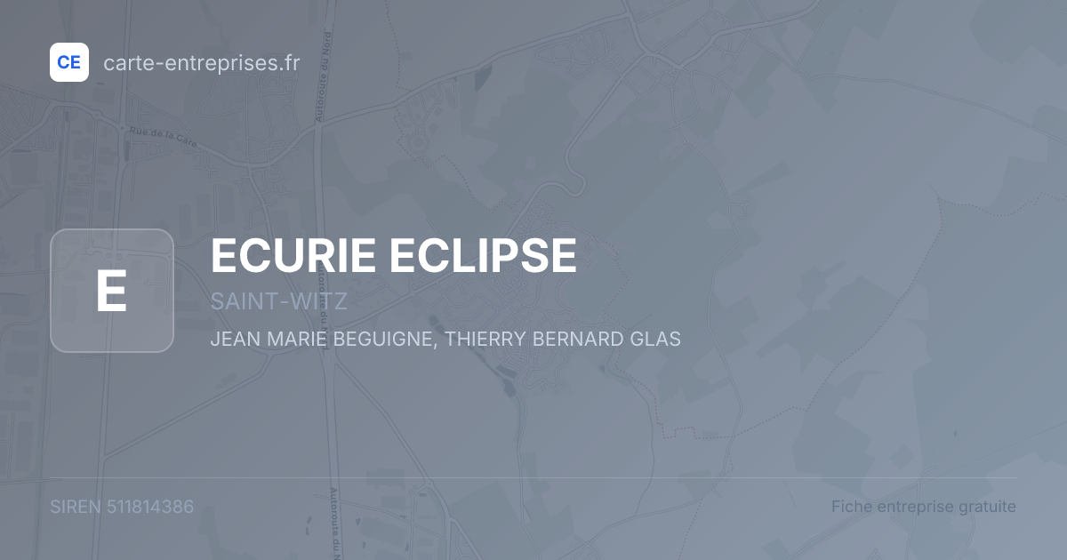 ECURIE ECLIPSE — 511814386 — fiche entreprise