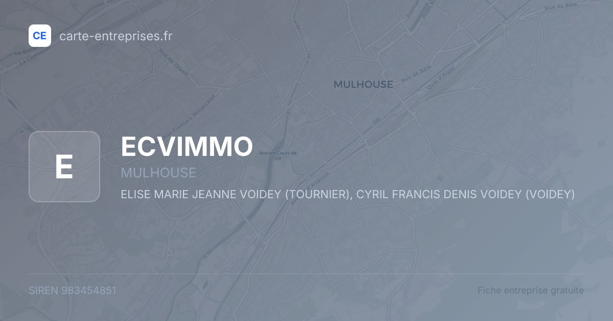ECVIMMO — 983454851 — fiche entreprise
